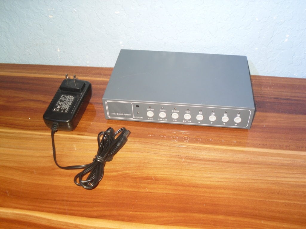 CCTV Color Quad Processor, Quad Multiplexer, CCTV Quad Screen Splitter