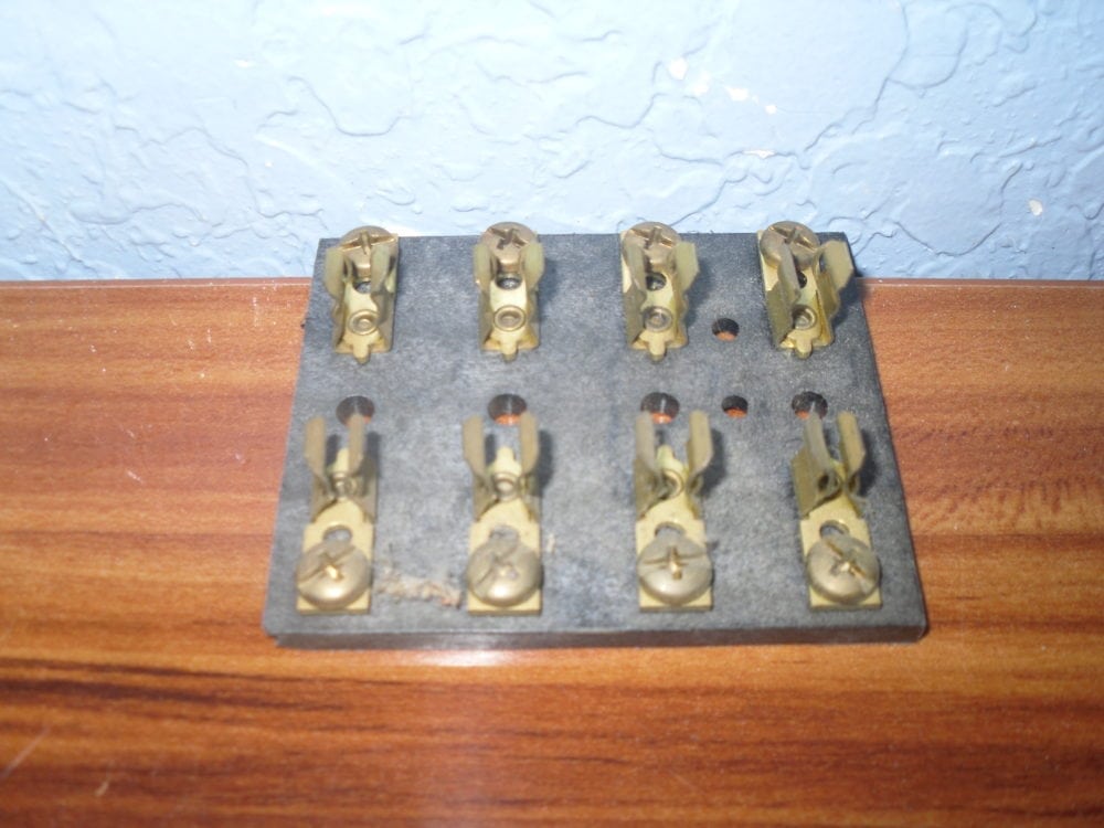 NEW QTY 2-6 Gang AGC Fuse Brass Terminal Junction Block MARINE RV AUTOMOTIVE