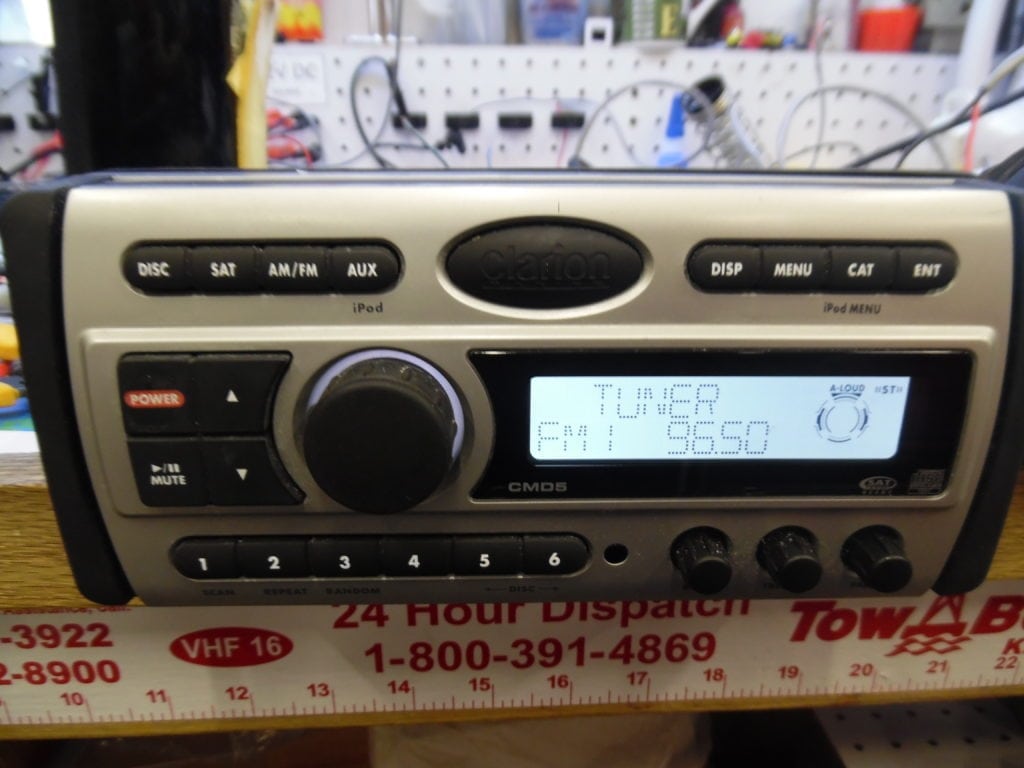 Clarion CMD5 Marine Stereo Head Unit w/ 90 Day Warranty Fully Tested