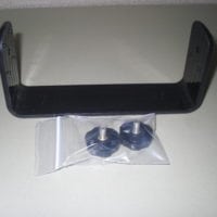 Icom IC-M412 IC-M422 VHF Black Mounting Mount Bracket + Knobs