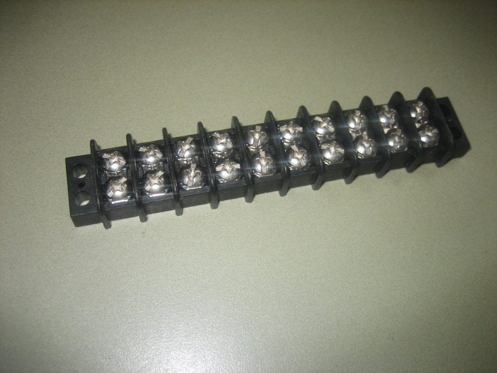 10 Positions Dual Rows Screw Terminal Junction Block Marine RV Auto