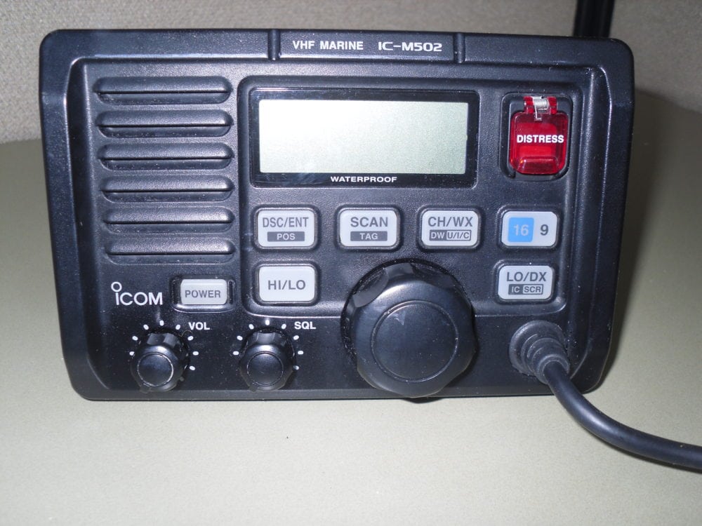 ICM502 Marine VHF Radio Transceiver w/ Microphone Fully Tested
