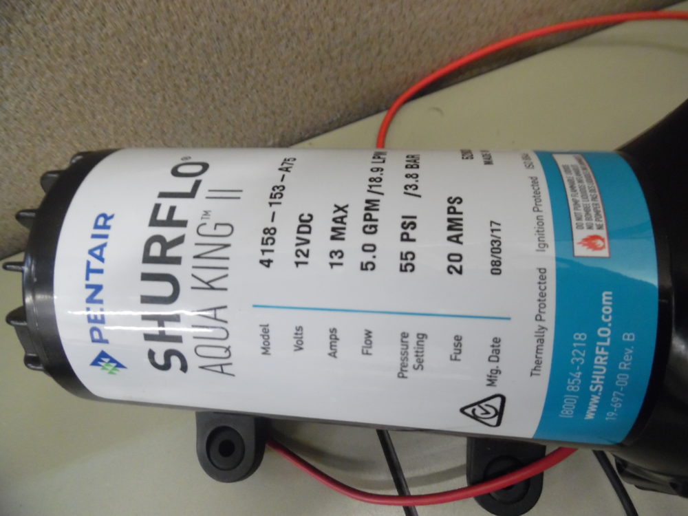 Pentair Shurflo 4158-153-A75 Fresh Water Marine Pump | Aqua King II 12V ...