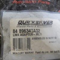 MERCURY QUICKSILVER 84-896348A02 10" MULTI-LINK ADAPTER - FREE US SHIPPING