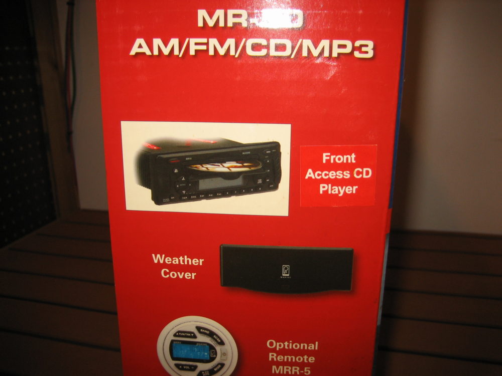 POLY PLANAR MR50G Marine Stereo System Head Unit NEW Grey Gray