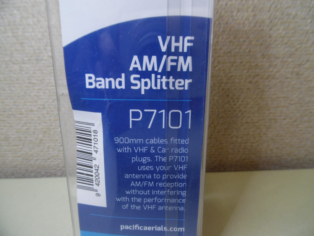 Pacific Aerials VHF and AM//FM Band Marine Boat Radio Antenna Splitter P7101