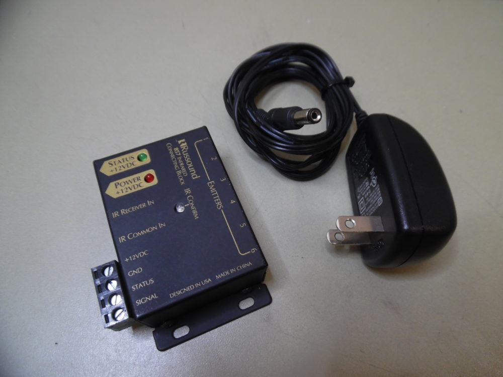 Russound 857 Infrared Connecting Block w/ IR Receiver and Power Supply Max Marine Electronics