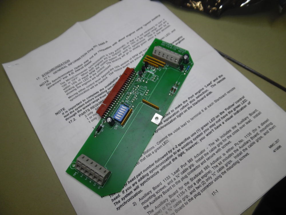 Mathers Controls 01133 Rev. D Marine Engine