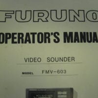 Furuno FMV-603 Video Sounder Operator's Manual - Free Shipping