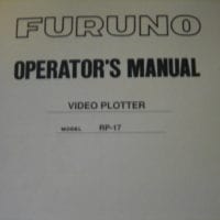 Furuno Operator's Manual f/Video Plotter RP-17 - Free Shipping
