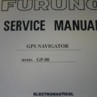 Furuno Service Manual f/ GPS Navigator GP-80 - Free Shipping