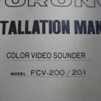 Furuno Installation Manual f/ Color Video Sounder FCV-200/201 - Free Shipping