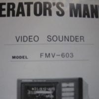 Furuno Operator's Manual f/ Video Sounder FMV-603 - Free Shipping