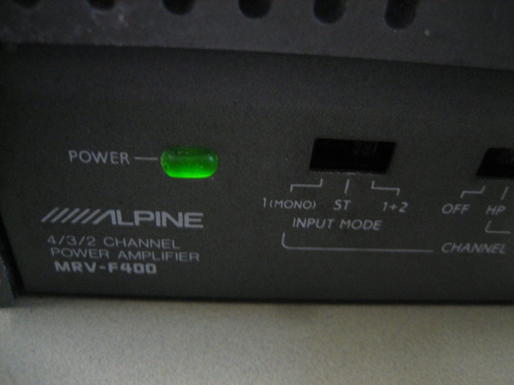 Alpine MRV-F400 4/3/2 Channel Stereo 400W Amplifier Amp 12V - Max