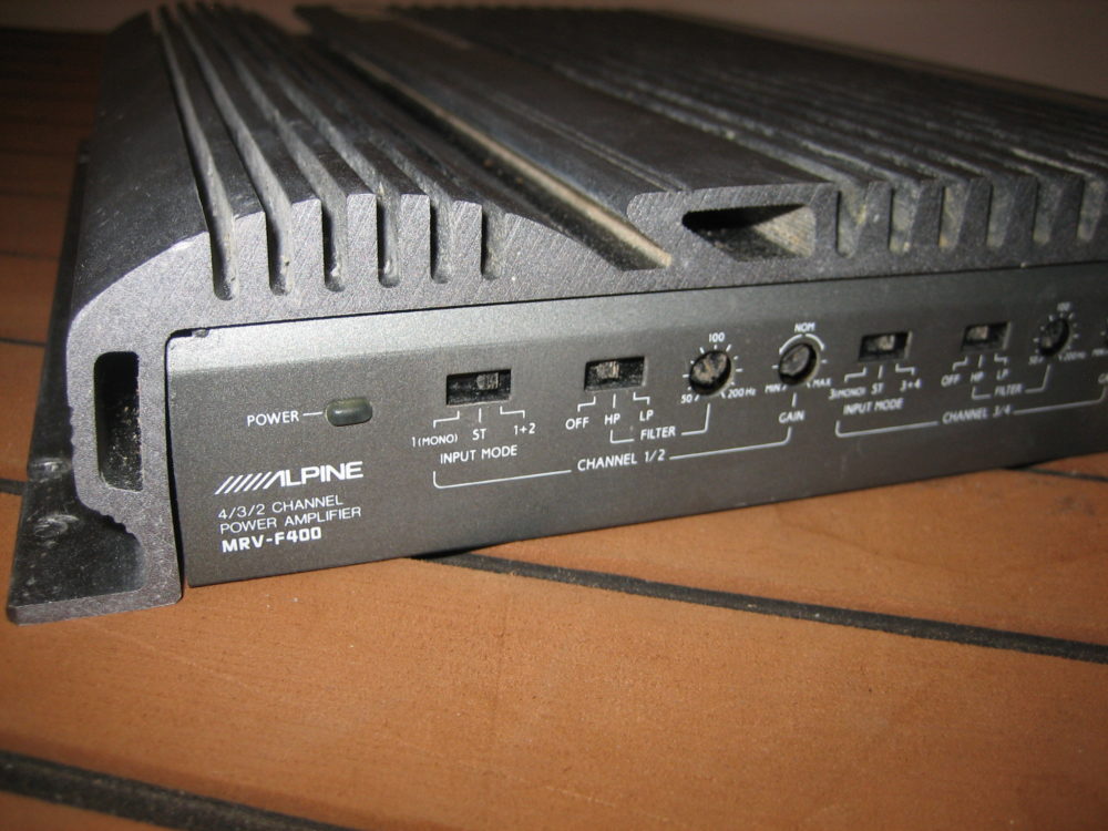 Alpine MRV-F400 4/3/2 Channel Stereo 400W Amplifier Amp 12V - Max
