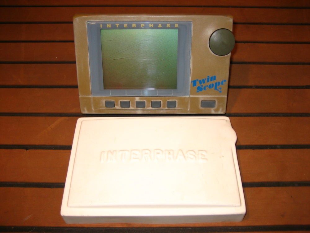 Interphase Twinscope Echoscan Series Display Tested Working Max Marine Electronics