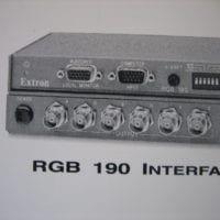 Extron Electronics  RGB 190 Interface User's Guide  - FREE US SHIP