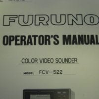 Furuno Color Video Sounder FCV-522 Operator's Manual