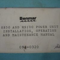 Benmar HS50 and HS100 Power Unit Installation, Operation and Maintenance Manual - Free Shipping