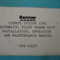 Benmar Course Setter 21HL Autopilot Installation/Operation/Maintenance Manual