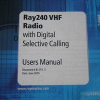 Raymarine Ray240 VHF Radio w/ Digital Selective Calling User's Manual - Free Shipping