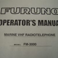 Furuno Marine VHF Radiotelephone FM3000 Operator's Manual - Free Shipping