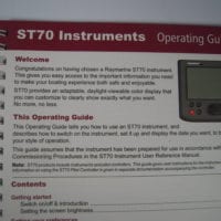 Raymarine ST70 Instruments Operating Guide - Free Shipping