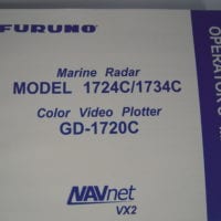 Furuno 1724C/1734C Marine Radar GD-1720C  Color Video Plotter Operator's Manual