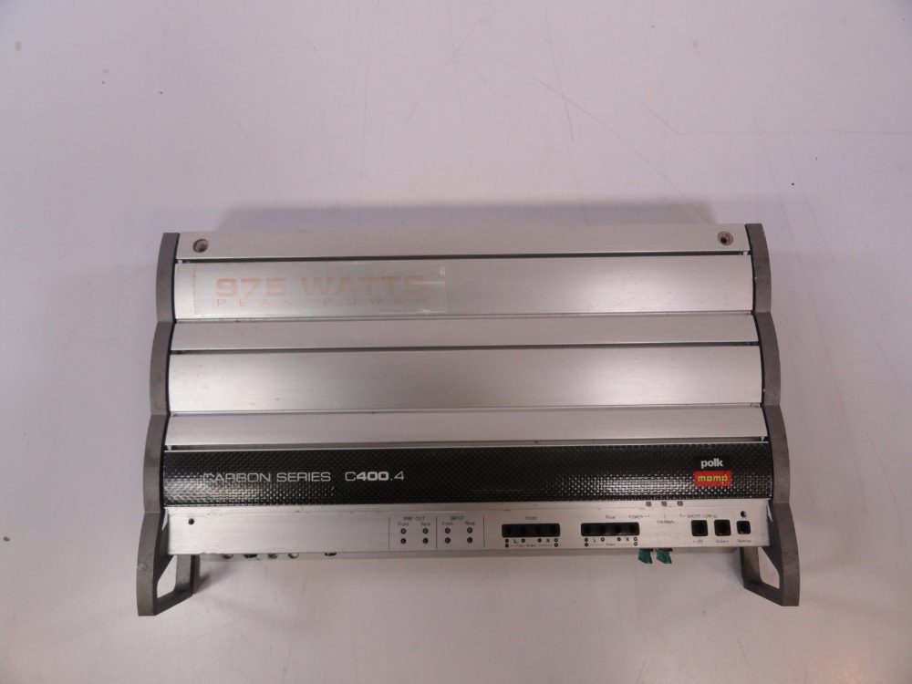 Polk MOMO C400.4 Carbon Series 4 Channel 975Watt Amplifier - Free