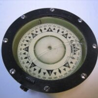 Bergen Nautik Norway BN25A NSK 71 Nautical Boat Compass ~ Tested