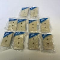 Leviton Lot of 10 625B3 Two Line 4 Conductor Almond RJ11 Jack - **BLEM**