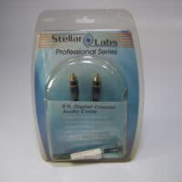 Stellar Labs 6 ft. Digital Coaxial Audio Cable Gold Plated *New Old Stock*