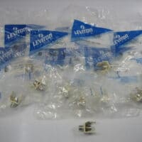 Leviton 41084-FIF Ivory Quickport F-Type Adapter - Lot of 10 -NEW OLD STOCK