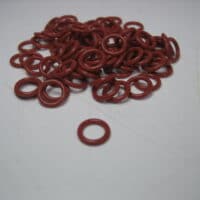 O RING 3.1MM I.D. 6.3MM O.D. Red - LOT of 80 - NEW OLD STOCK - FREE SHIPPING