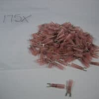 22-18 AWG Red #8 Heat Shrink Spade Fork Wire Terminals *LOT OF 175* - NEW