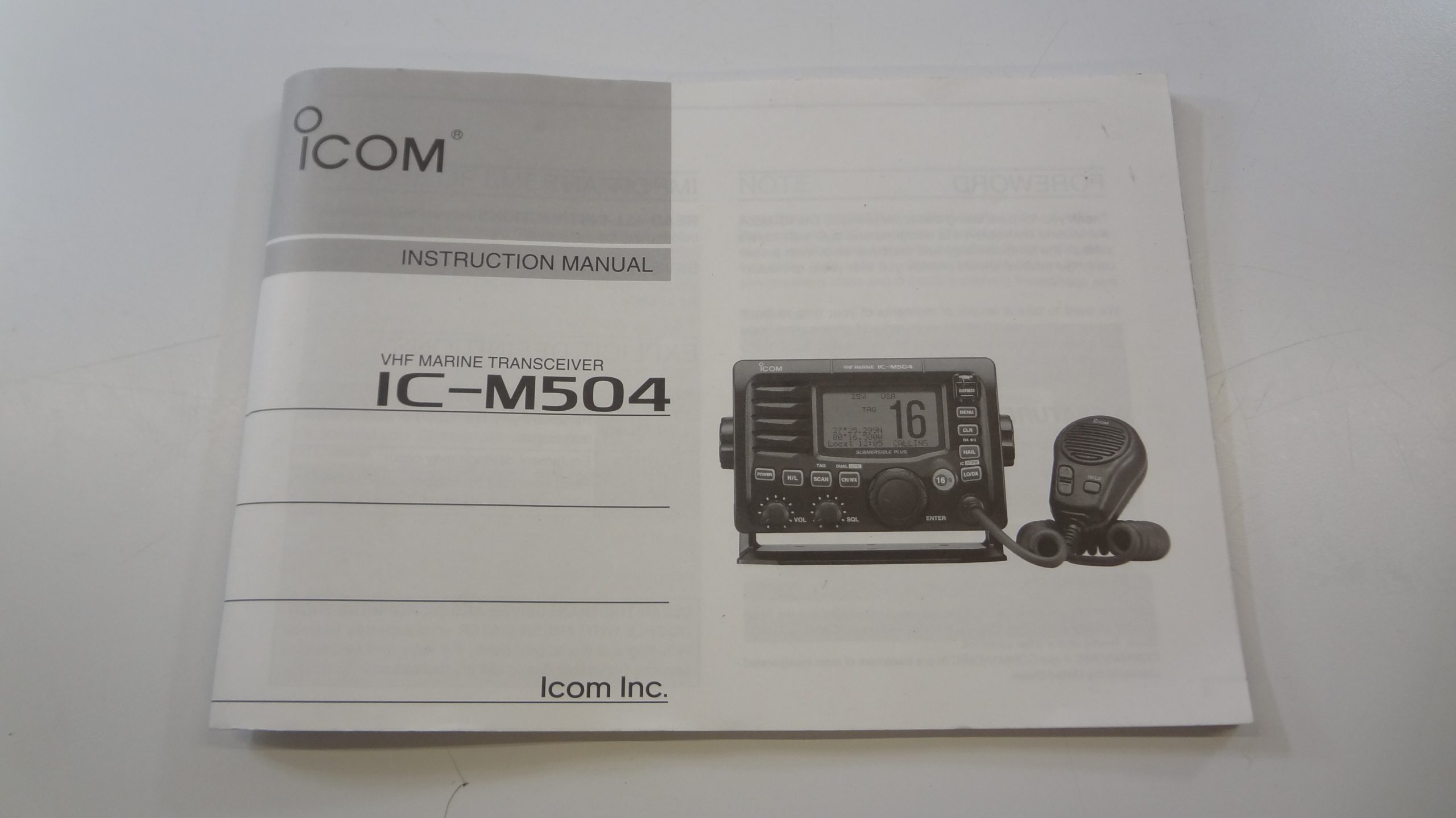 ICM504 Submersible Marine Fixed Mount VHF Radio Transceiver Unit