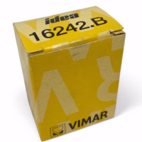 Vimar Idea 16242.B 2P+E 15A 127VAC USA SICURY Outlet - White **New**