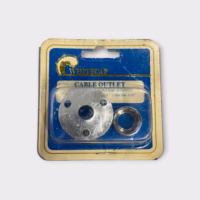 Whitecap Cable Outlet Base Dia 1-1/4" Fastener #6 Cable Dia 5/16" - New Old Stock