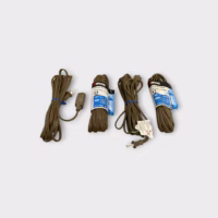 Woods Light Duty Dark Green Extension Cords 6', 16 Gauge SPT-2, 3 Outlet (4 Pack) - New Old Stock