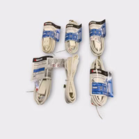 Woods Light Duty White Extension Cords 6', 16 Gauge SPT-2, 3 Outlet Cube Top (6 Pack)