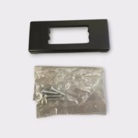 Vimar 08951.N 1 Module Black Wall Plate W/Hardware - Used