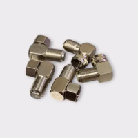 F Type Male to F Type Female Right Angle Connector (Lot of 5) - New Old Stock
