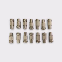 F Type Male to RCA Female Adapter (Lot of 14) - New Old Stock - Free Shipping