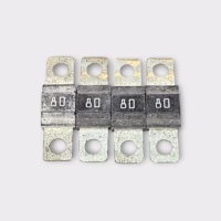 Grey MIDI/AMI Bolt Down Fuse, 80 Amp (Lot of 4) - NEW
