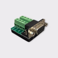 DB9 Female to 8-Pin Terminal Block Adapter f/RS232 Serial Communication - Lightly Used - Free Shipp!