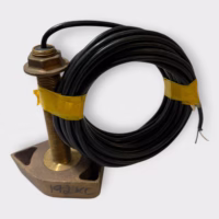 Radarsonics 192khz Lowrance Eagle LEI Bronze Thru-Hull Transducer -Bare Wire End