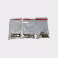 Mini-UHF Male Solder/Clamp Connector f/ 50-Ohm RG-58, RG-142, & LMR-195 Coax (Lot of 3) New Open Box