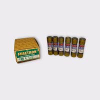 Bussmann FRN-4 Fusetron Cartridge Fuses, 4A/250V, Dual-Element (Lot of 6) - New Open Box/Old Stock