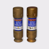 Bussmann FRN-R-15 Fuestron 15A/250V Cartridge Fuse Dual-Element Time-Delay (Lot of 2) New Out of Box
