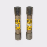 Bussmann SC-50 Cartridge Fuse 50A/300V Class-G (2-1/4" X 13/32") - Lot of 2 - New Out of Box/Tested